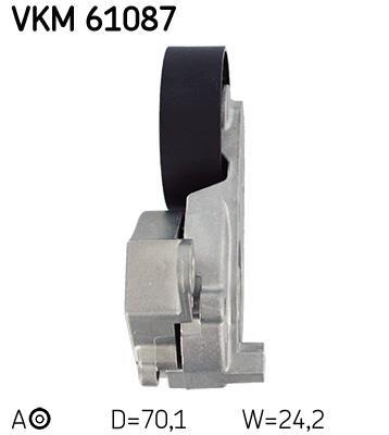 Rolo tensor da correia trapezoidal estriada SKF ref. VKM 61087